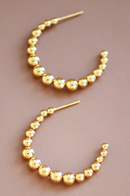 18K Plated Hoops-Market Grey Boutique