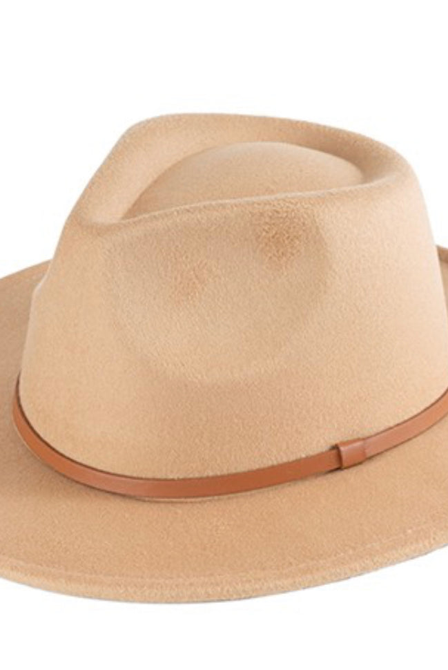 Classic Suede Felt Fedora-Market Grey Boutique