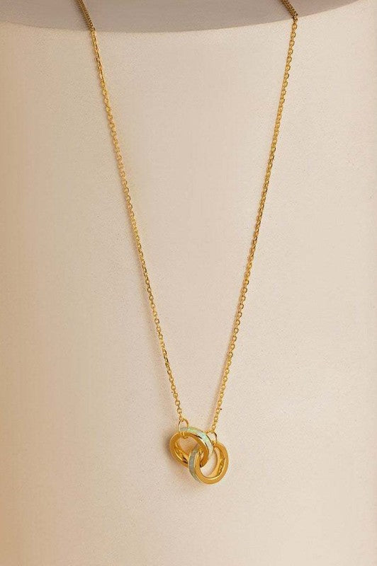 18K Plated Eternal Link Necklace-Market Grey Boutique