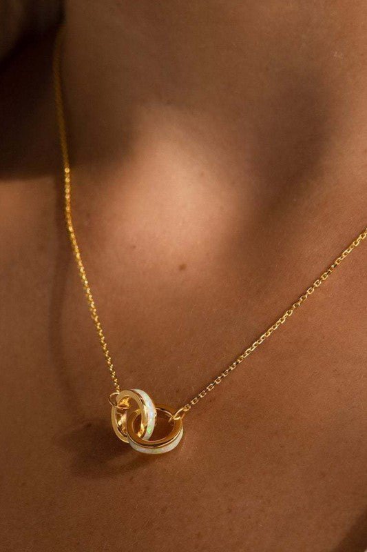 18K Plated Eternal Link Necklace-Market Grey Boutique