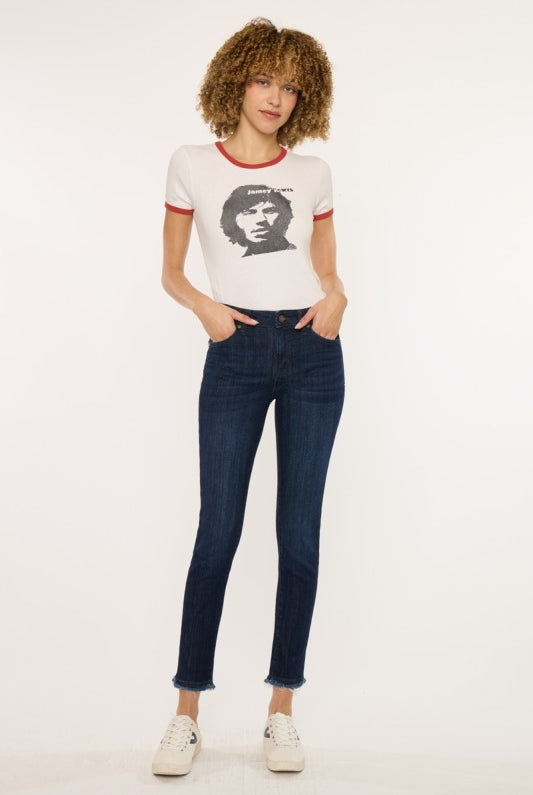 KC Atlanna Ankle Skinny Denim-Market Grey Boutique