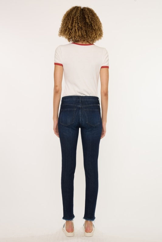 KC Atlanna Ankle Skinny Denim-Market Grey Boutique