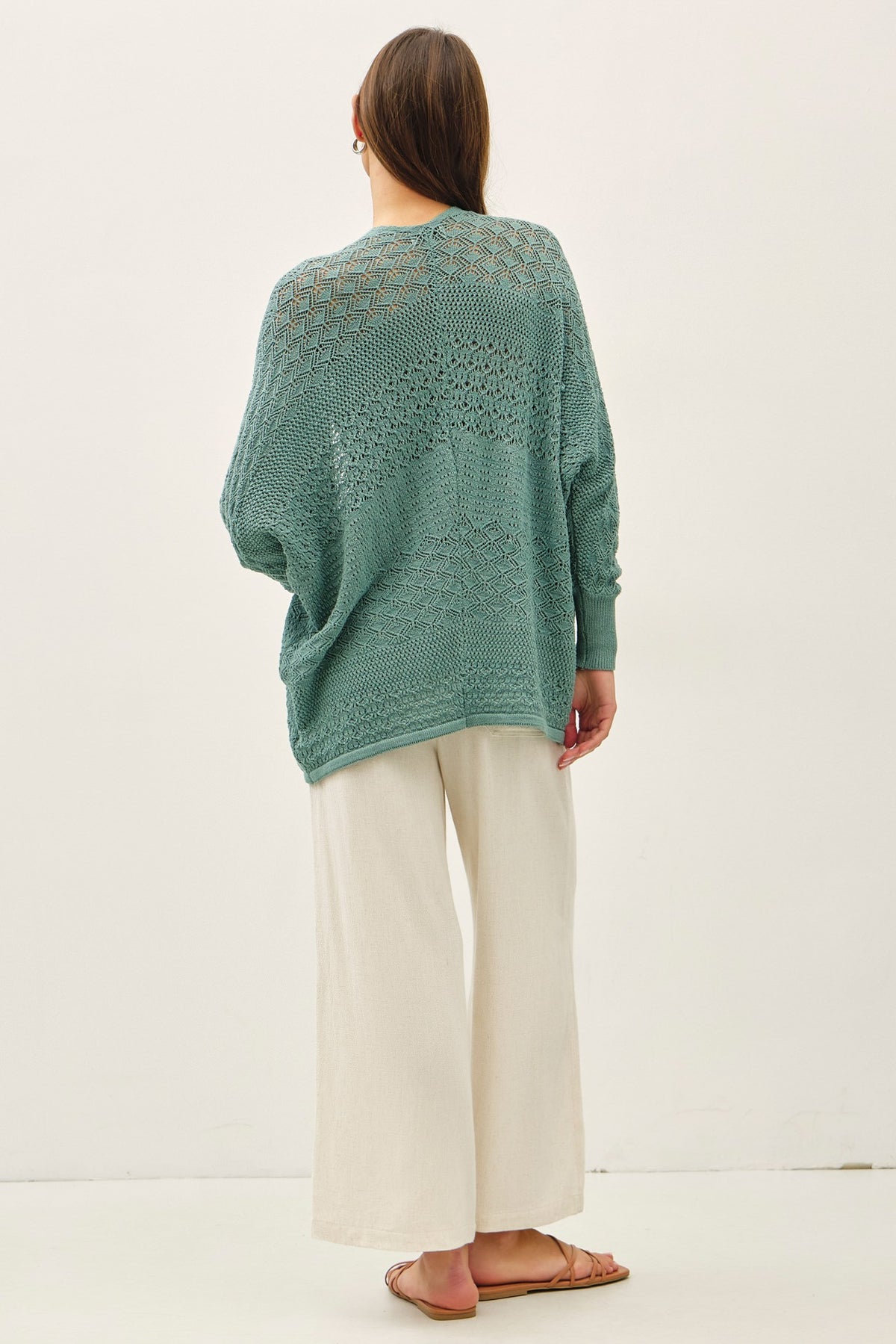 So Jaded Crochet Cardigan-Market Grey Boutique