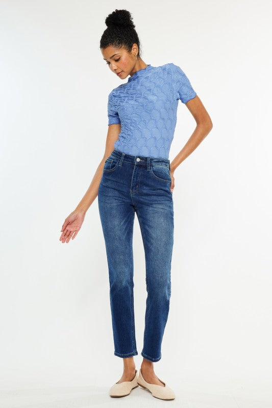 KC Adaline Straight Denim-Market Grey Boutique