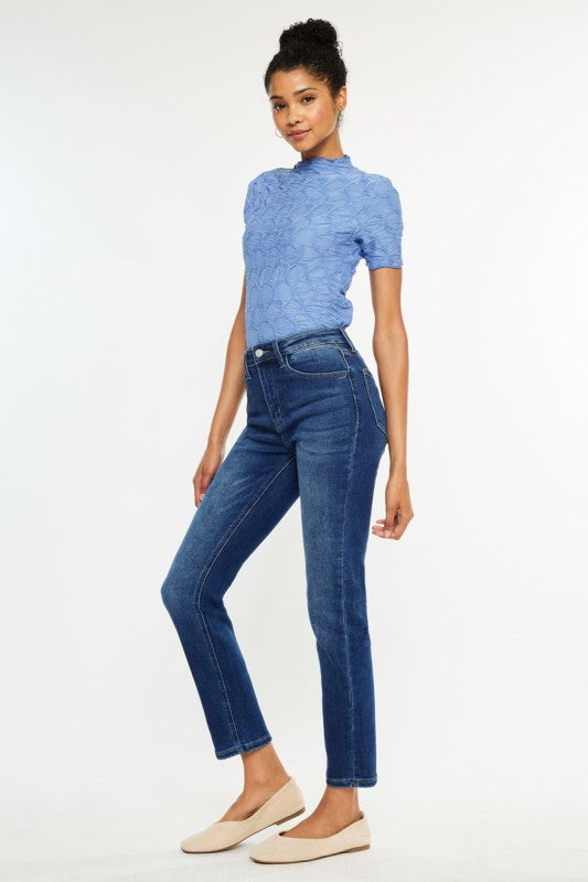 KC Adaline Straight Denim-Market Grey Boutique