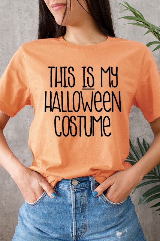 *Final Sale* This Is My Halloween Costume Graphic Tee-Market Grey Boutique