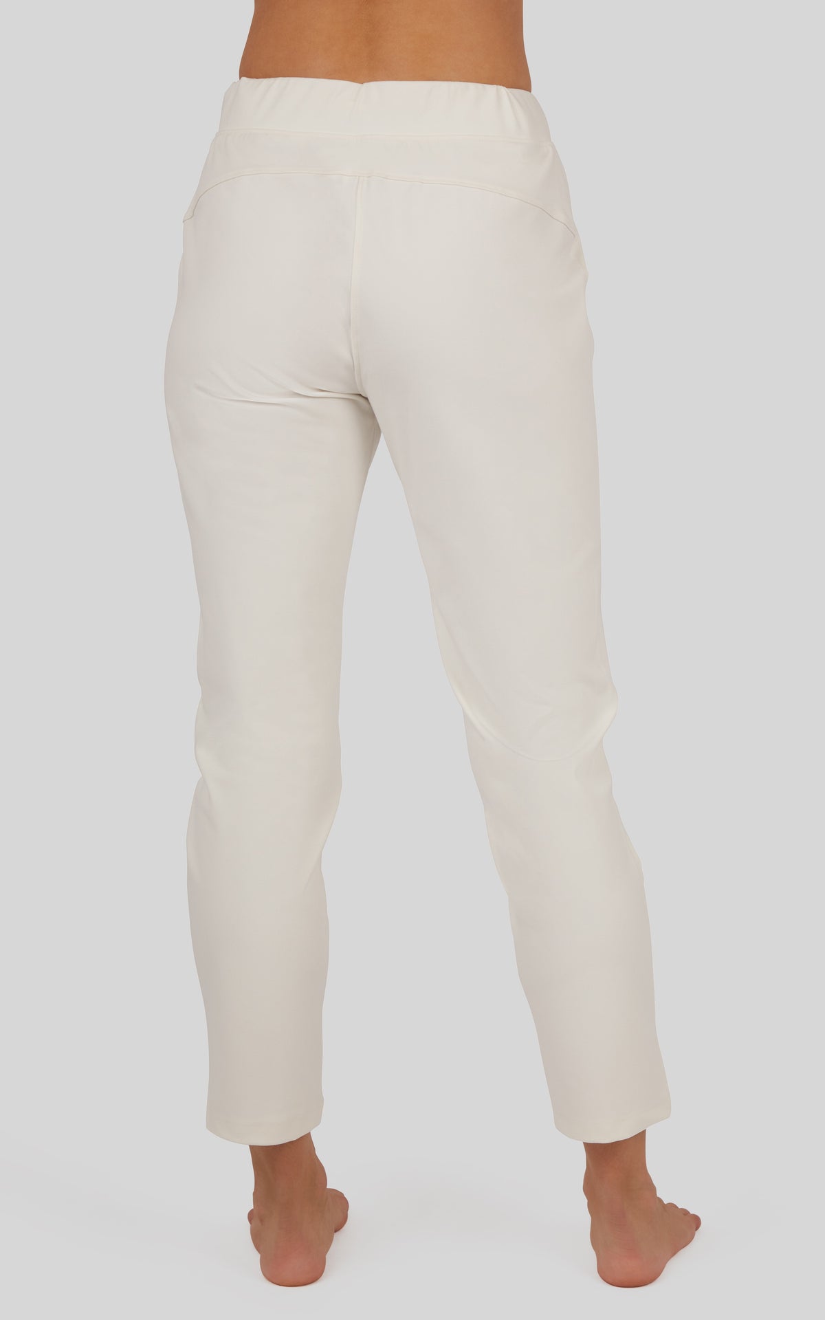 Ivory Lux Straight Ankle Length Leisure Pant-Market Grey Boutique