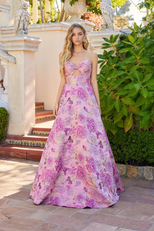 Preview Only - 2026 Pink Romance Floral Gownš¤-Market Grey Boutique