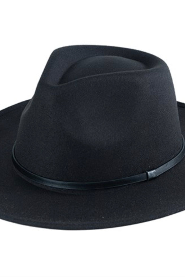 Classic Suede Felt Fedora-Market Grey Boutique