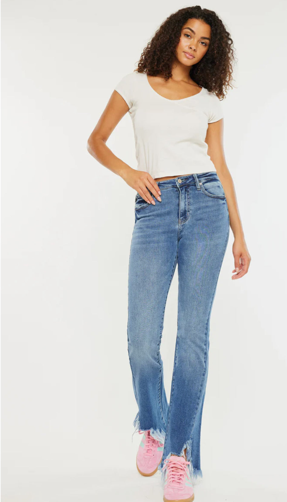 KC Antonia High Rise Bootcut Jeans-Market Grey Boutique