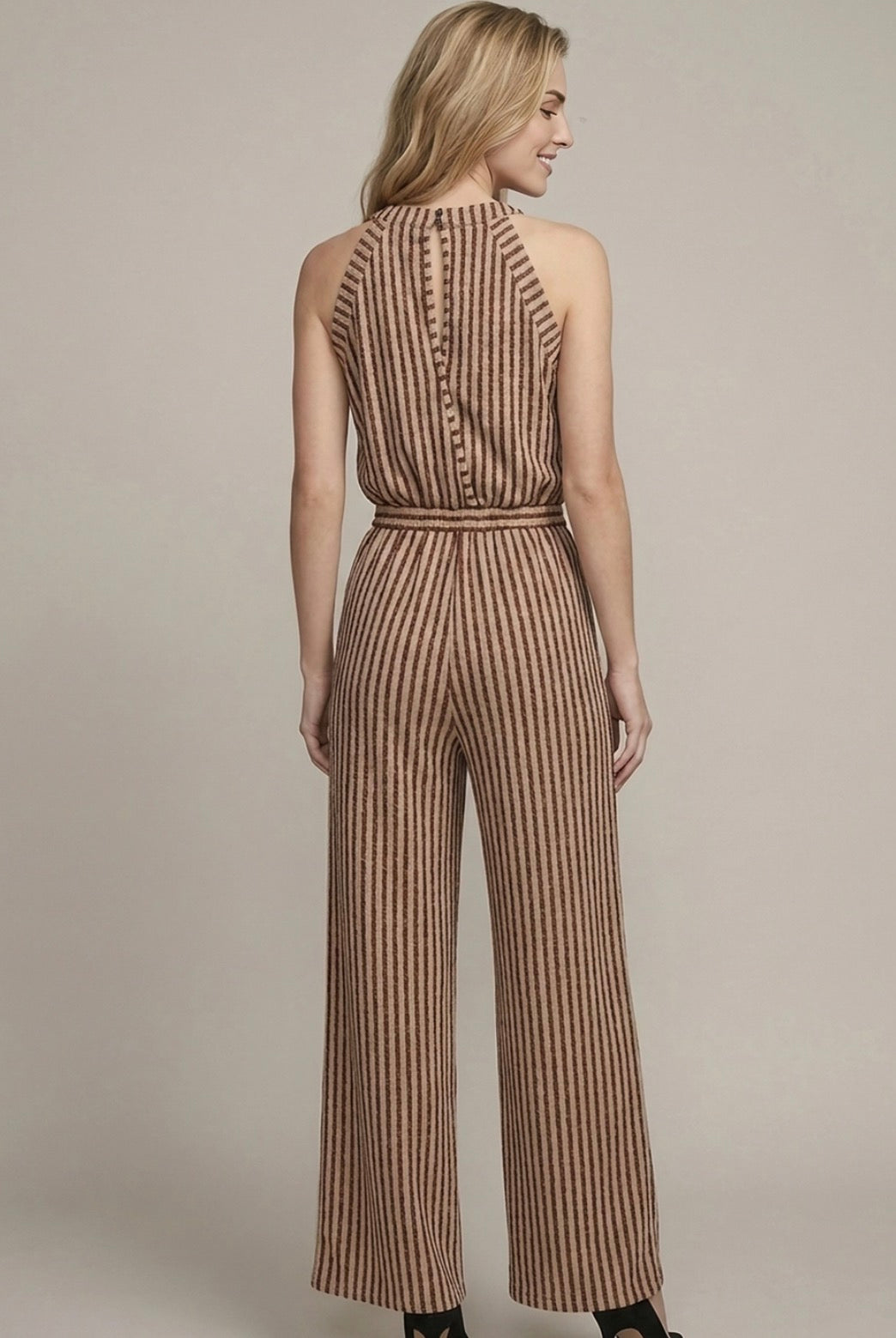Fall Stripes Jacquard Jumper-Market Grey Boutique