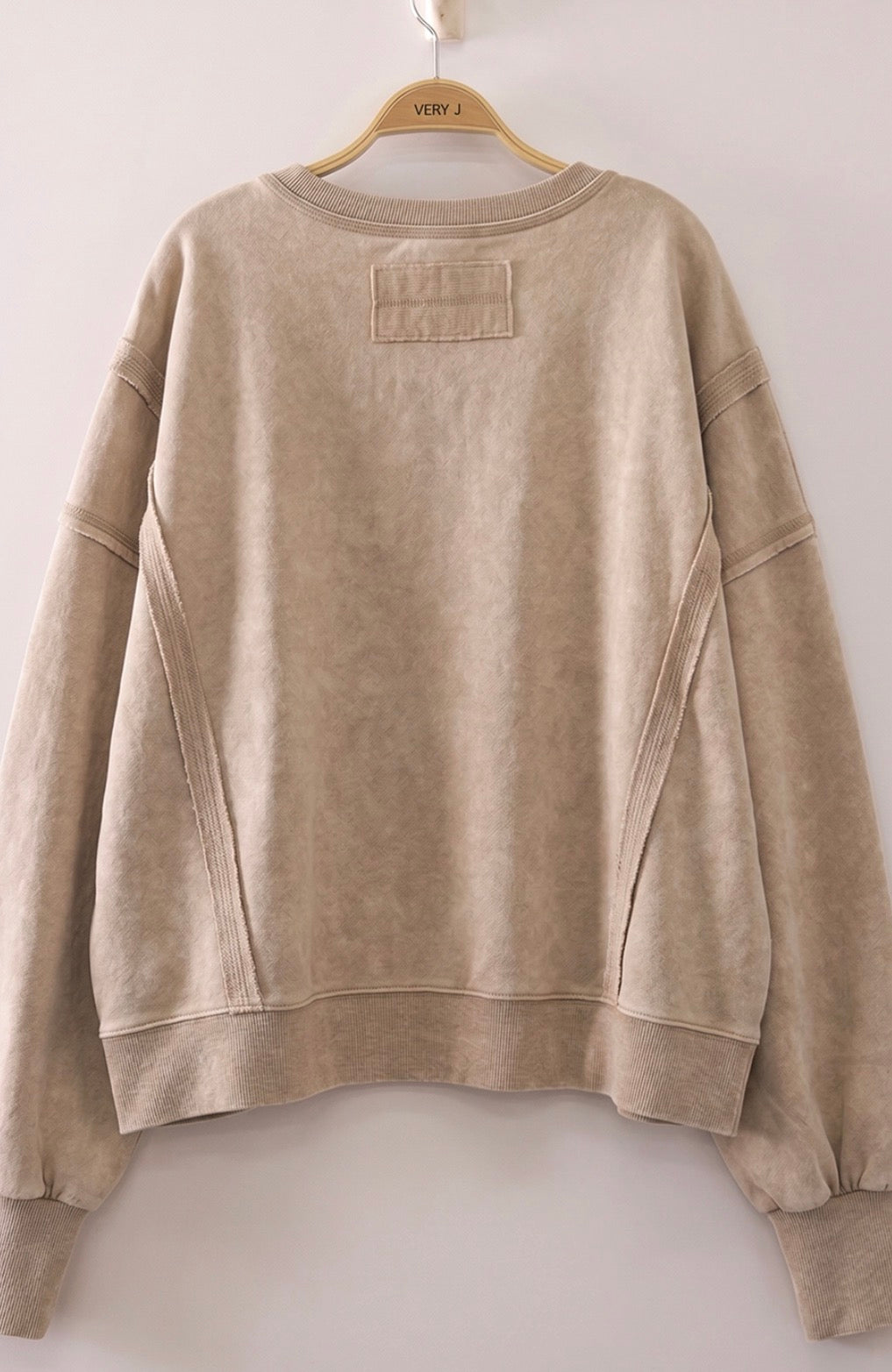 Vintage Washed Sweatshirt-Market Grey Boutique