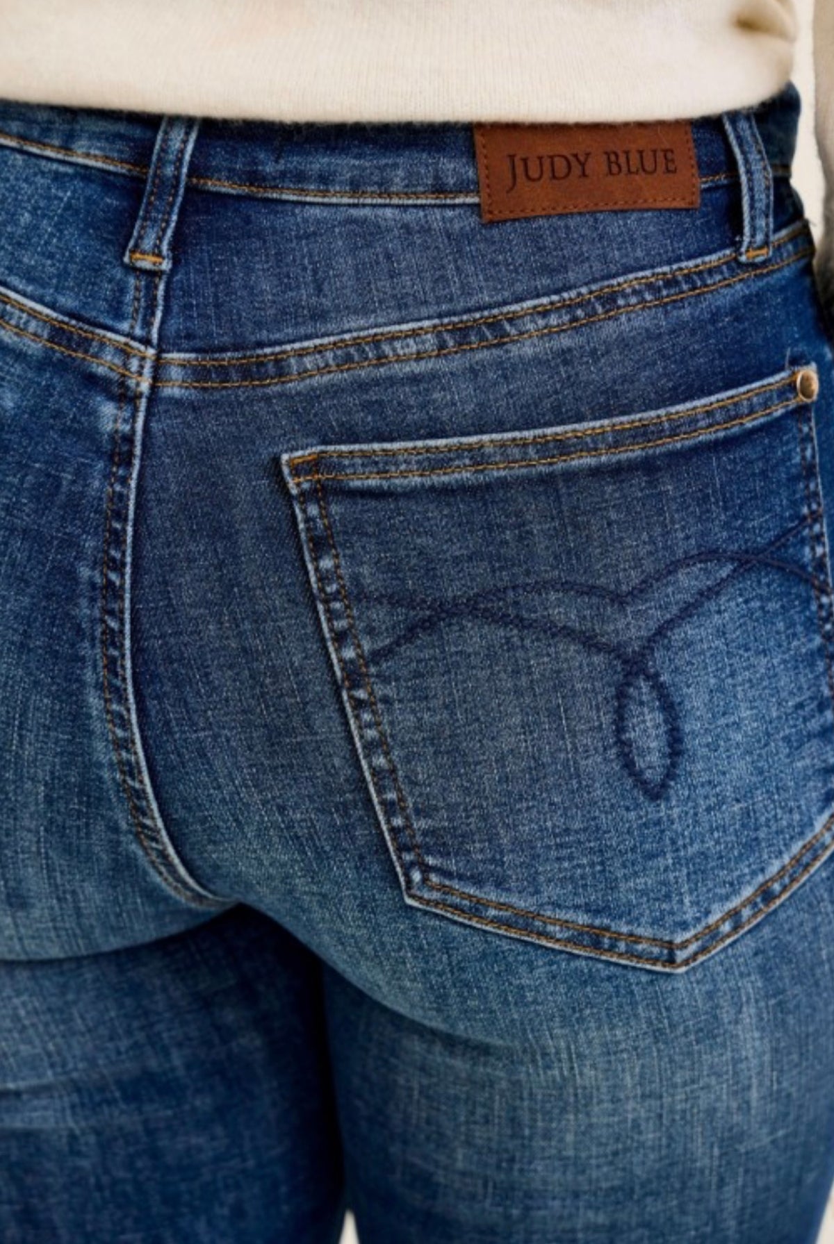 JB MidRise Daisy Bootcut Harness Denim-Market Grey Boutique