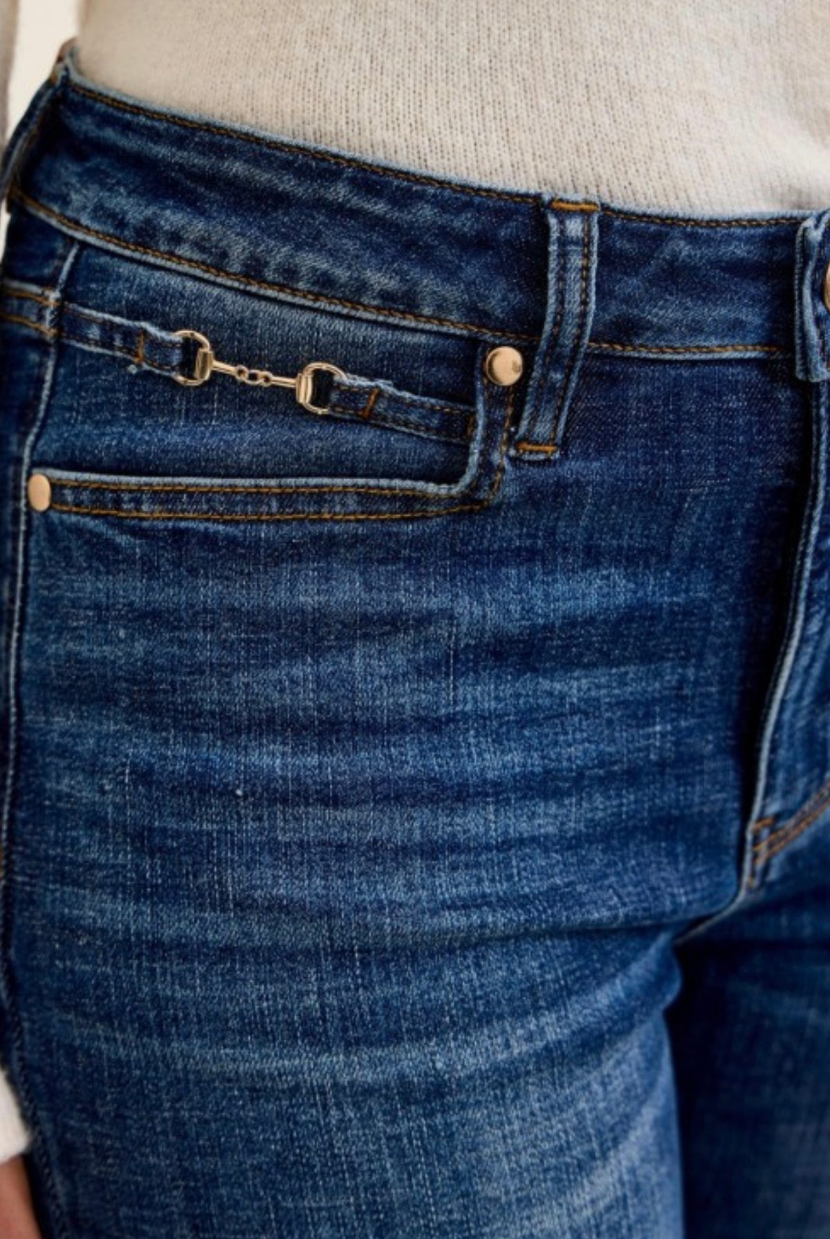 JB MidRise Daisy Bootcut Harness Denim-Market Grey Boutique