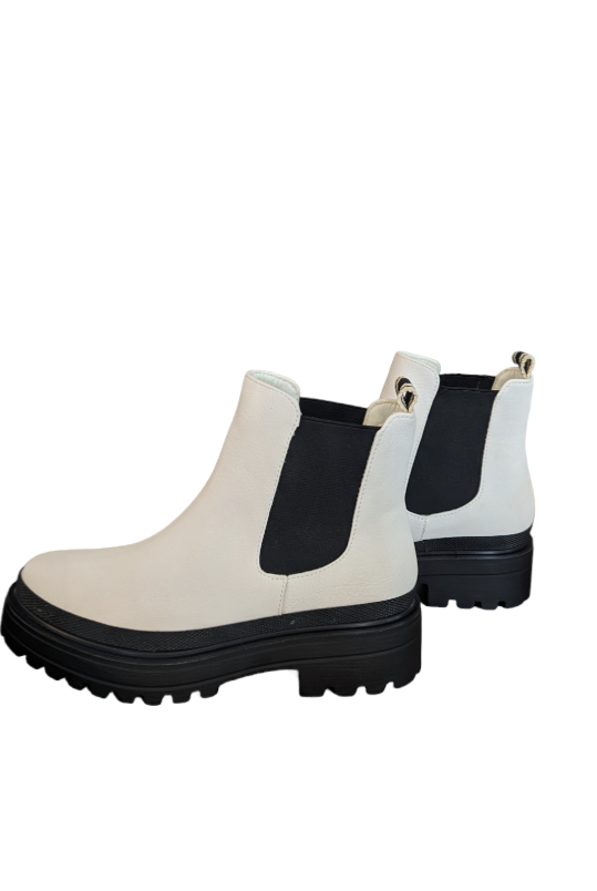 Yaneth White Boot-Market Grey Boutique