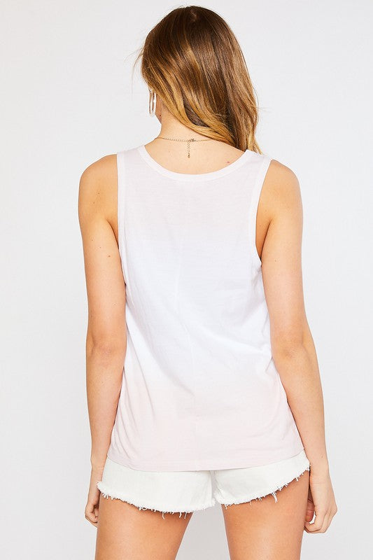 Pale Pink Ombre Tank-Market Grey Boutique