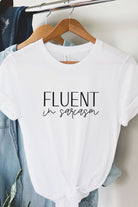 Fluent In Sarcasm Graphic Tee-Market Grey Boutique