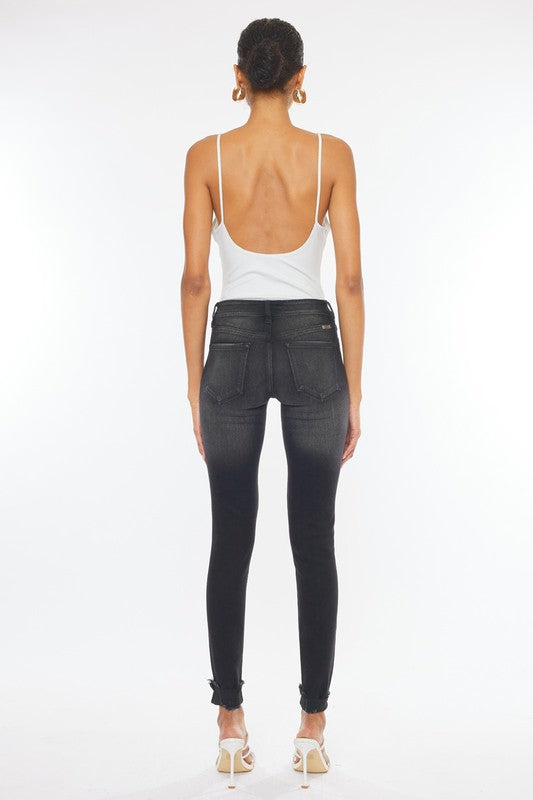 KC JESSIE MID RISE SUPER SKINNY-Market Grey Boutique