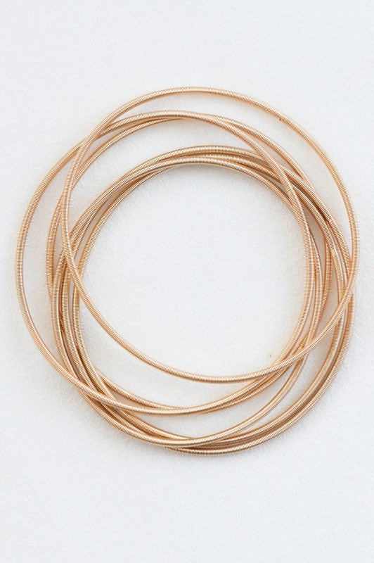 Stretchy Layered Guitar String Bracelets Sets