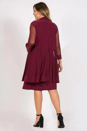 Merlot R&M Richards Short Formal MOB Dress