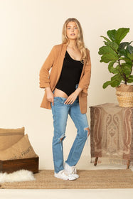 Black Ponte Basic Bodysuit