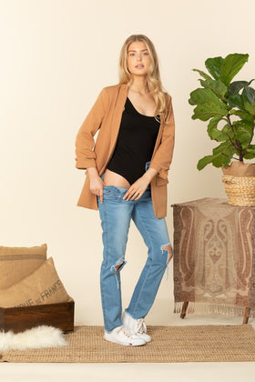 Black Ponte Basic Bodysuit