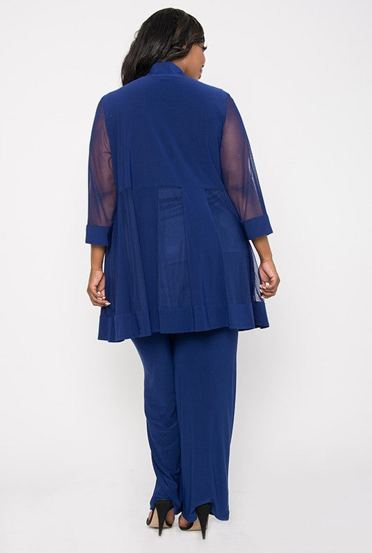 R&M Richards Formal Pant Suit - Royal Blue