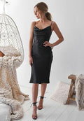 Preview only ￼Black Aspen Midi Dress