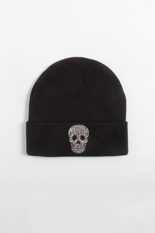 Bling Skull Halloween Beanie