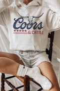 Coors And Cattle Graphic Hoodie