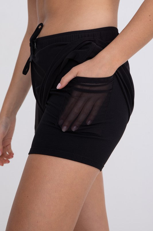 Active Mesh Shorts with Inner Lining