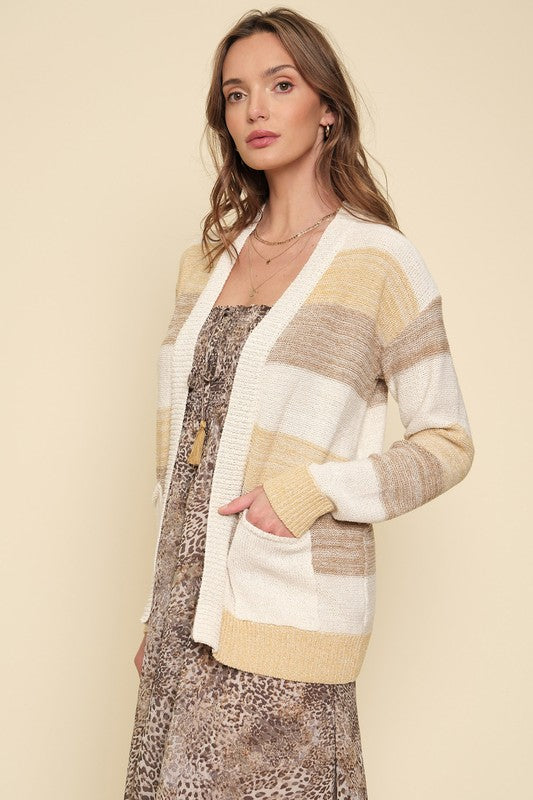 Muted Stripes Cardigan