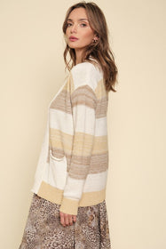 Muted Stripes Cardigan