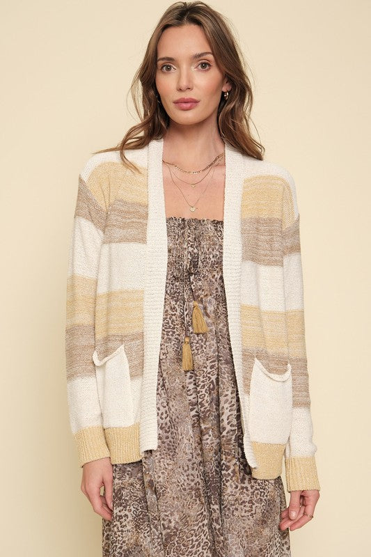 Muted Stripes Cardigan