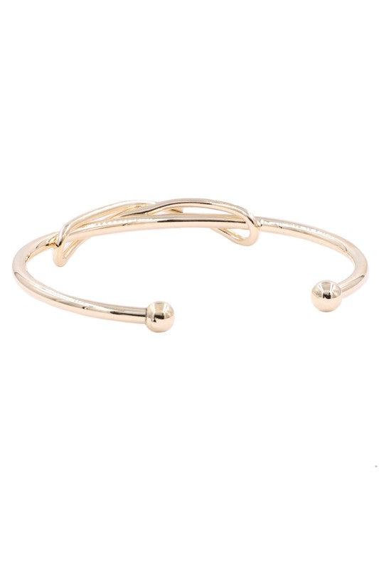 Brass Metal Loop Bracelet