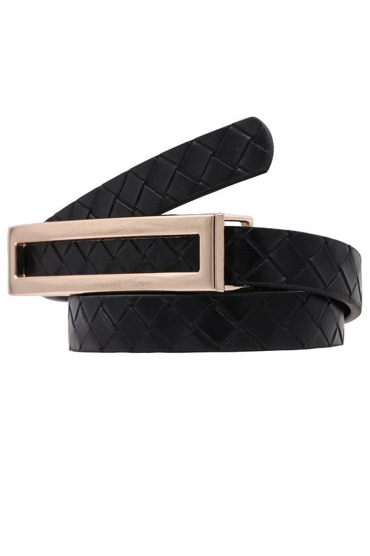 3 Pack Textured Skinny Belts