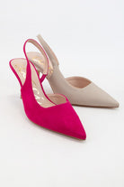 "SARAH" FUSCHIA SLING BACK STYLE HEEL-Market Grey Boutique