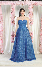 2025 Perry Blue Sequin Prom Dress🤍-Market Grey Boutique