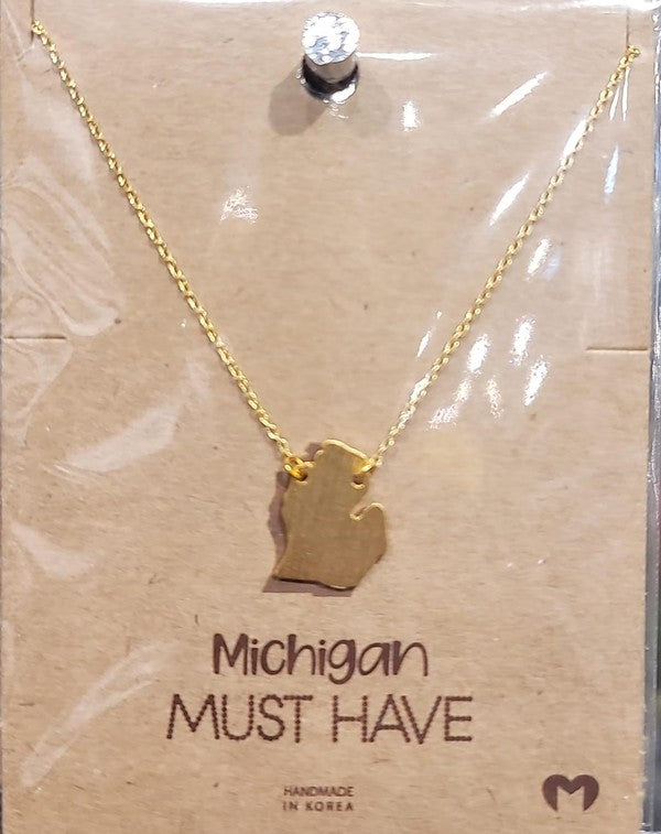 Michigan State Pendant Necklace