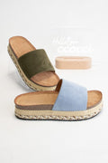Blue Braid Wrapped Espadrille