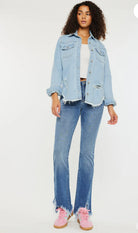 KC Antonia High Rise Bootcut Jeans-Market Grey Boutique