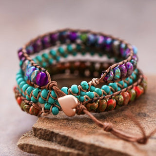 Leather Cord Wrap Bracelet