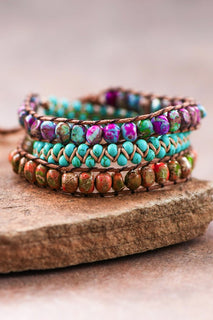 Leather Cord Wrap Bracelet