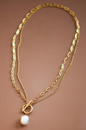 18k Non-tarnish Stainless Steel Chain Necklace