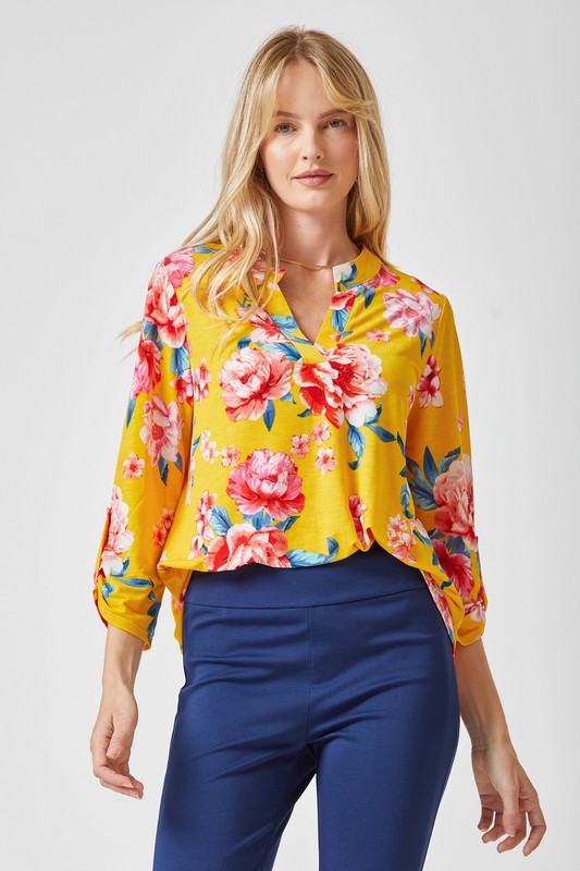 PRINT WRINKLE FREE TOP