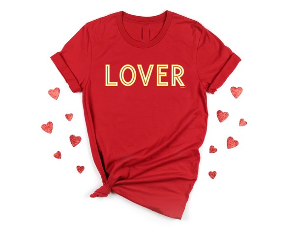 LOVER RED VALENTINE GRAPHIC TEE