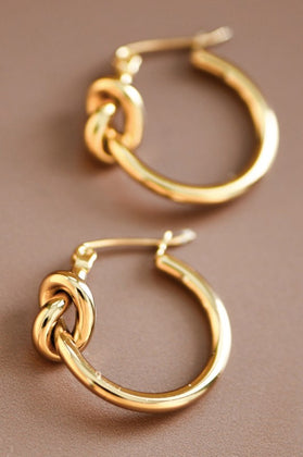 Gold Tone Stainless Hoops