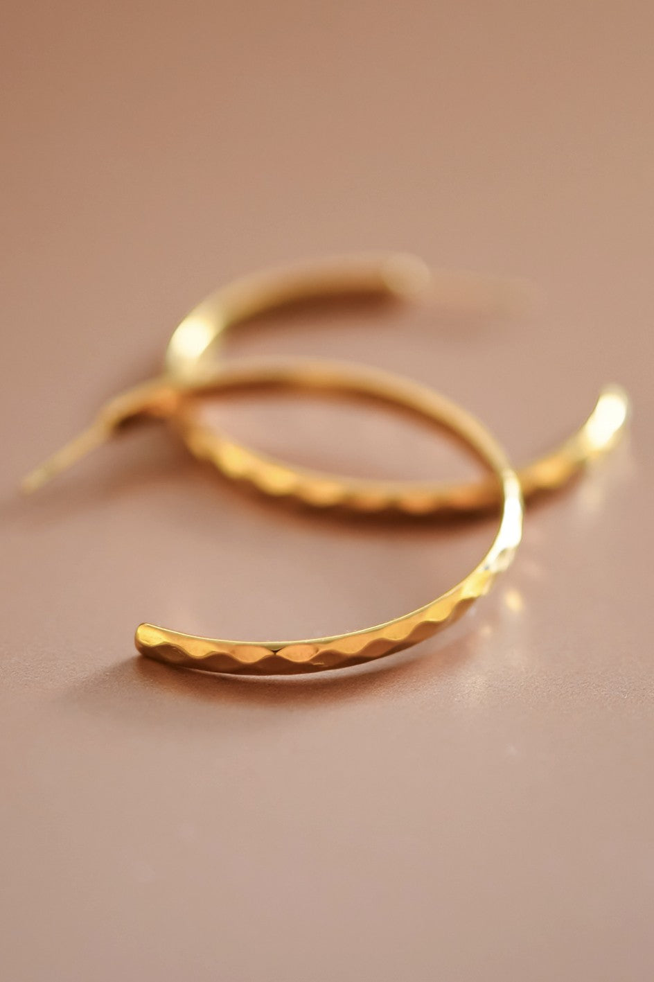 Plated Simple Hoop Earrings-Market Grey Boutique