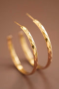 Plated Simple Hoop Earrings