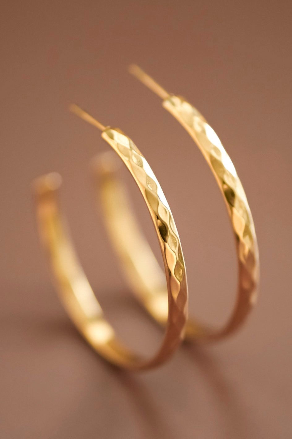Plated Simple Hoop Earrings-Market Grey Boutique